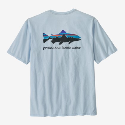 Men&#38;#39;s Home Water Trout Organic T-Shirt koszlka wędkarska Patagonia Fly Fishing FlyArtFishing